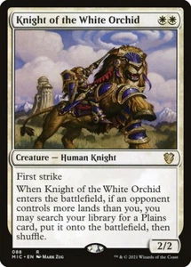 1x Knight of the White Orchid NM Eng MTG - Midnight Hunt Commander - Bild 1 von 1