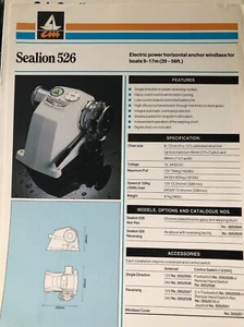 Simpson Lawrence Sealion Windlass Spare Parts Nos. 60526XX Choose part from menu - Picture 1 of 11