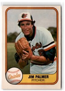 1981 Fleer Jim Palmer #169 Baltimore Orioles Baseball Card