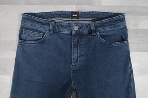 Pantalones de mezclilla para hombre Hugo Boss Maine 3 elásticos rectos azules W32 L31 - Imagen 1 de 15