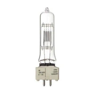GE Showbiz Halogen CP90 39725 Theatre Lighting Lamp 1200w GX9.5 Stage Bulb 240v - Image 1 of 2