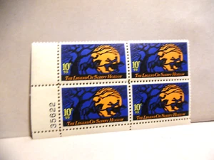SCOTT STAMP # 1548 SLEEPY HOLLOW 10 CENT PLATE BLOCK - MNH - Picture 1 of 1