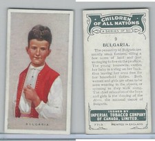 C6 Imperial Tobacco, Children Of All Nations, 1924, #9 Bulgaria