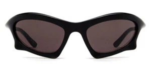 Balenciaga BB0229S 59mm Wrap Black / Gray Sunglasses - Picture 1 of 7