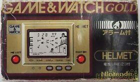 NINTENDO GAME AND & WATCH Helmet Game Console with Box Japan Used