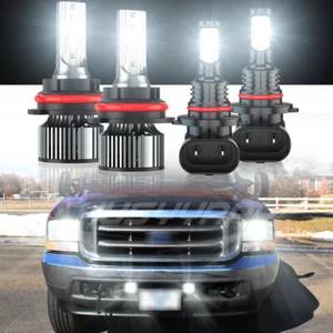 Faro LED+luces antiniebla para For Ford F250 F350 Super Duty 2001 2002 2003 2004 - Picture 1 of 11