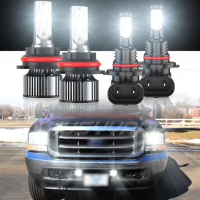 Faro LED+luces antiniebla para Ford F250 F350 Super Duty 2001 2002 2003 2004 Foto 1 de 4