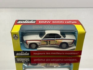 SOLIDO 25 BMW 3000 3.0 CSL RALLYE #51 -WHITE 1:43- GOOD IN BOX - 489 - Picture 1 of 10