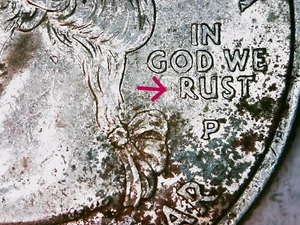 2005-p Kansas State QUARTER IN GOD WE RUST - Picture 1 of 3