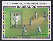 BARBADOS 1992 25th ANNIV OF INDEPENDENCE SG M/S 970 MNH