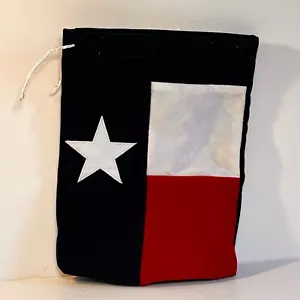 Bolso Bandera Texas Terciopelo Rojo Blanco Azul Dibujo Cadena 9" x 7" Estado Estrella Solitaria Sin Usar - Imagen 1 de 4