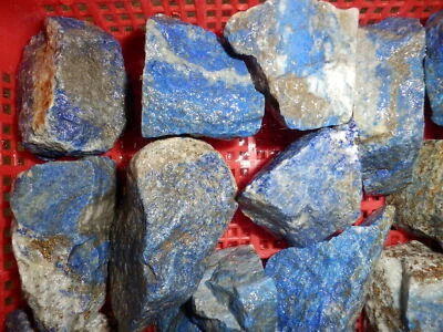 Lapis Lazuli Rough Stone 70 to 150 gram size pieces 280 gram Lot - Image 1 of 4