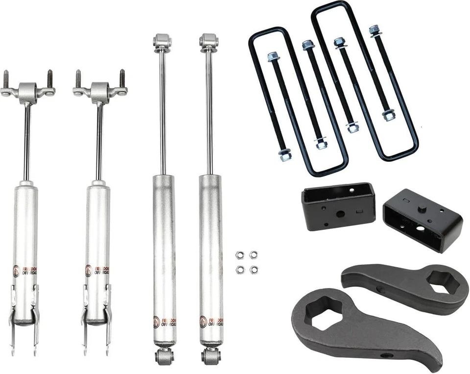 Freedom Offroad 1-3" Lift Kit w/ Shocks for 2020+ Silverado, Sierra 2500/3500 HD - Image 1 of 1