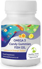 Omega 3 Fish Oil DHA and EPA Complex Jelly X180 Candy Gummies Lemon & Orange Sof