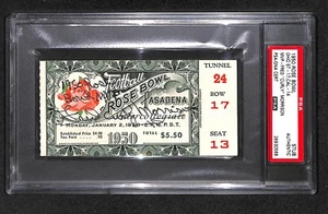 1950 Rose Bowl OSU "Fred "Curly" Morrison MVP" Signed Autographed Ticket PSA - Picture 1 of 3