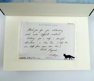Death Mask by Kathryn Fox SIGNED + PERSONAL LETTER Hardcover Thriller Mystery - Picture 1 of 6