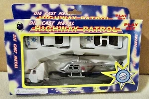 NEW DIE CAST METAL HIGHWAY PATROL PLAY SET. - (B) - Bild 1 von 2