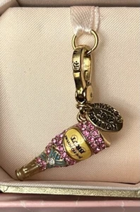 New Juicy Couture LTD ED 2012 Champagne Bottle Charm For Bracelet. Box#52 - Picture 1 of 5