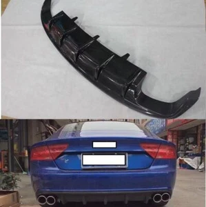 Upgraded rear lip spoiler diffuser FOR Audi S7 2012-2015 True carbon fiber car - Bild 1 von 2