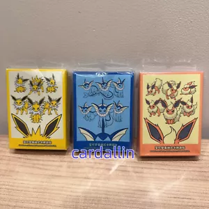 Pokemon Chinese Vaporeon Flareon Jolteon 3 Sleeve Sets (64 Pieces Each) Sealed - Picture 1 of 4