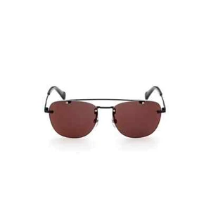 Diesel DL0350 02C Black Mirrored Plastic Squared Sunglasses Frame 57-16-145 DL - Picture 1 of 2