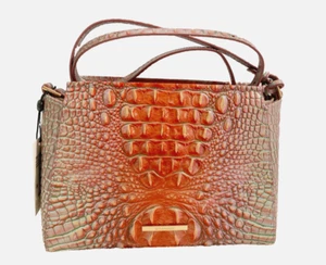 NWT Brahmin HILLARY Flirty Ombre Melbourne Crocc Leather Crossbody/Shoulder Bag - Picture 1 of 7
