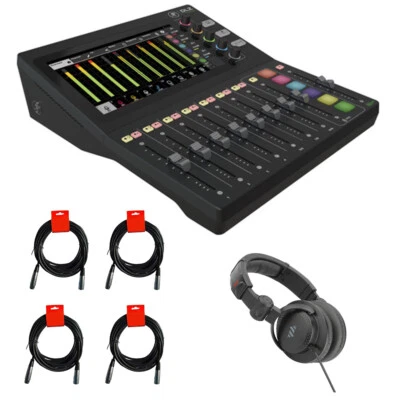 Mackie DLZ Creator Adaptive Digital Mixer & Headphones W/ XLR-XLR Cable Bundle - Image 1 of 4
