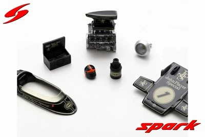 43AC016 Spark:1/43 Set of 7 Lotus 72D Car/ Pit Parts 1972 Emerson Fittipaldi JPS - Image 1 of 4