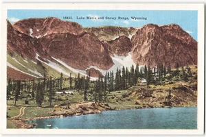 Lake Marie and Snowy Range, Wyoming VTG Postcard SK2. - Picture 1 of 2