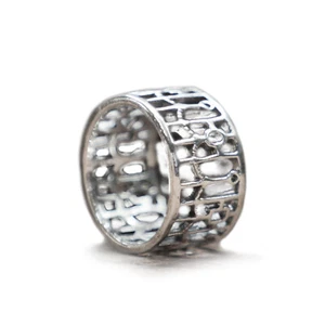 Anillo Victoriano Jaula para Pájaros Plata Esterlina 925 De Colección Gótico Boho Hierro Forjado - Imagen 1 de 13