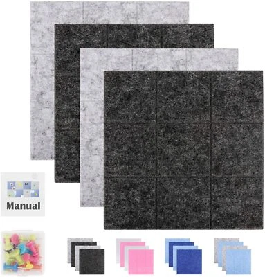 SEG Direct 60x60cm 23.6x23.6inch Large Square Felt Pin Memo Board Wall Mountable - Image 1 of 4