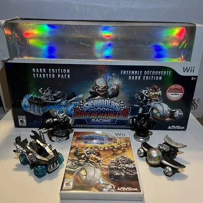 Skylanders Superchargers Racing Dark Edition Starter Pack Wii Bowser Amiibo Game - Image 1 of 3