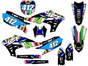 2019-2022 fits CYCRA POWERFLOW YZ 450 FX SERAPE Black Senge Graphics Kit Comp... - Picture 1 of 10