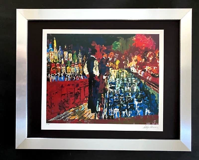 Arte Pop Firmado LeRoy Neiman "THE BAR" Montado y Enmarcado en Nuevo 11x14 Foto 1 de 3