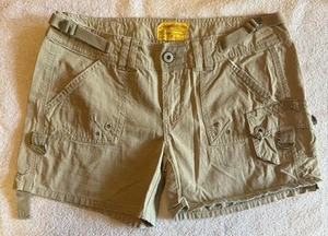 Z. Cavaricci Khaki Cargo Style Shorts Women’s Juniors Size 9 - Picture 1 of 3
