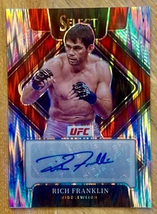 RICH FRANKLIN 2022 Panini Select UFC SIGNATURES Silver Flash Auto Card #SG-RFK - Bild 1 von 1