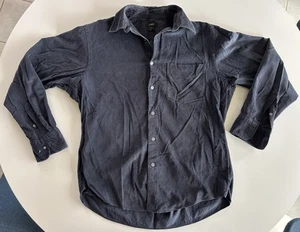 VINTAGE J Crew Button Down Shirt Mens S Blue Long Sleeve Corduroy Y2K - Picture 1 of 6