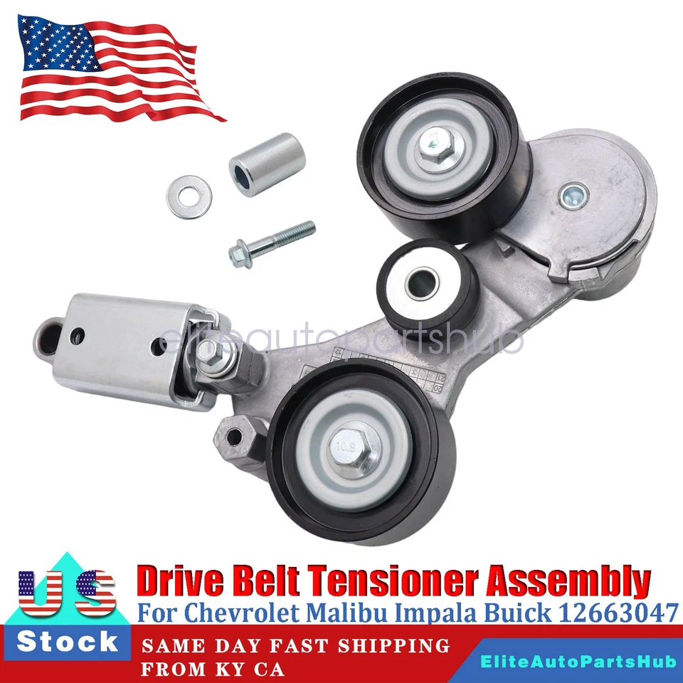 Fits For Chevrolet Malibu Impala Buick 12663047 Drive Belt Tensioner Assembly - Image 1 of 4
