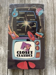 MTV Closet Classics VHS Video Tape Who Black Sabbath Jimi Hendrix New Sealed! - Picture 1 of 3