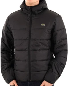 Lacoste Water Repellent Quilted Puffer Jacket Black - Picture 1 of 3