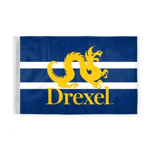 Drexel Dragons Motorcycle Flag 6 x 9 – 3/8" Pole Sleeve - Bike Flag Only - Picture 1 of 5
