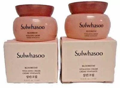2x Sulwhasoo Bloomstay Vitalizing Cream ~ Travel Size 0.16oz 5ml - Image 1 of 4