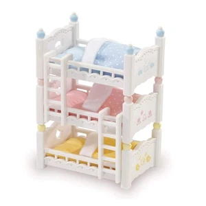 Dreifach Baby Etagenbetten - Puppenhaus Möbel Set für Alter 3+ - Bild 1 von 9