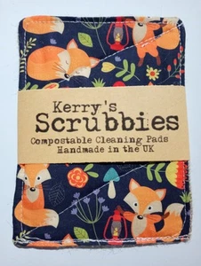 Kerry's Scrubbies: Compostable sponge/cleaning pads - Fox Design - Picture 1 of 4
