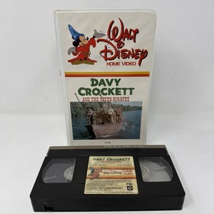 Davy Crockett and the River Pirates (VHS, 1986, White Disney Clamshell) - Picture 1 of 5