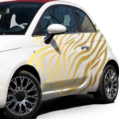 Adesivi per Auto Zebra Motivo Set XXL Decorazione Bus Camion KX092-04 Oro - Immagine 1 di 4