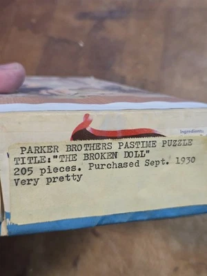Vtg. 1930's Wood Jigsaw Parker Bros. Pastime Puzzle Over 300 See Images #3 - Image 1 of 4