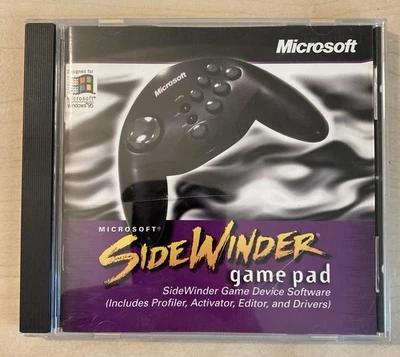Microsoft SideWinder Game Pad PC Windows 95 Dispositivo de juego Software CD, 1997 Foto 1 de 3