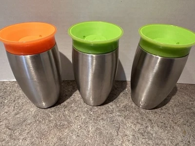 Munchkin BPA free 10 ounce stainless steel Sippy Cup - 3 Pieces - Image 1 of 2