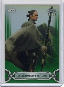Luke Skywalker's Hesitance (rey) 2019 Star Wars Chrome Legacy Green #178 03/50 - Bild 1 von 2